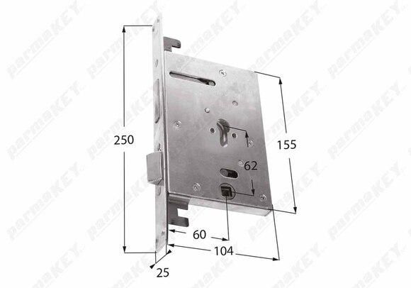 SERR CERUTTI DM INF TRIPL 4M 1C+SCR E60 BQ25x250 C