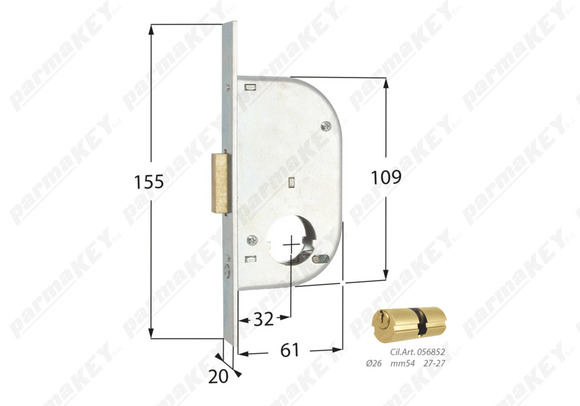 SERR INF MG 2 MAND CIL TONDO  26 - E 32